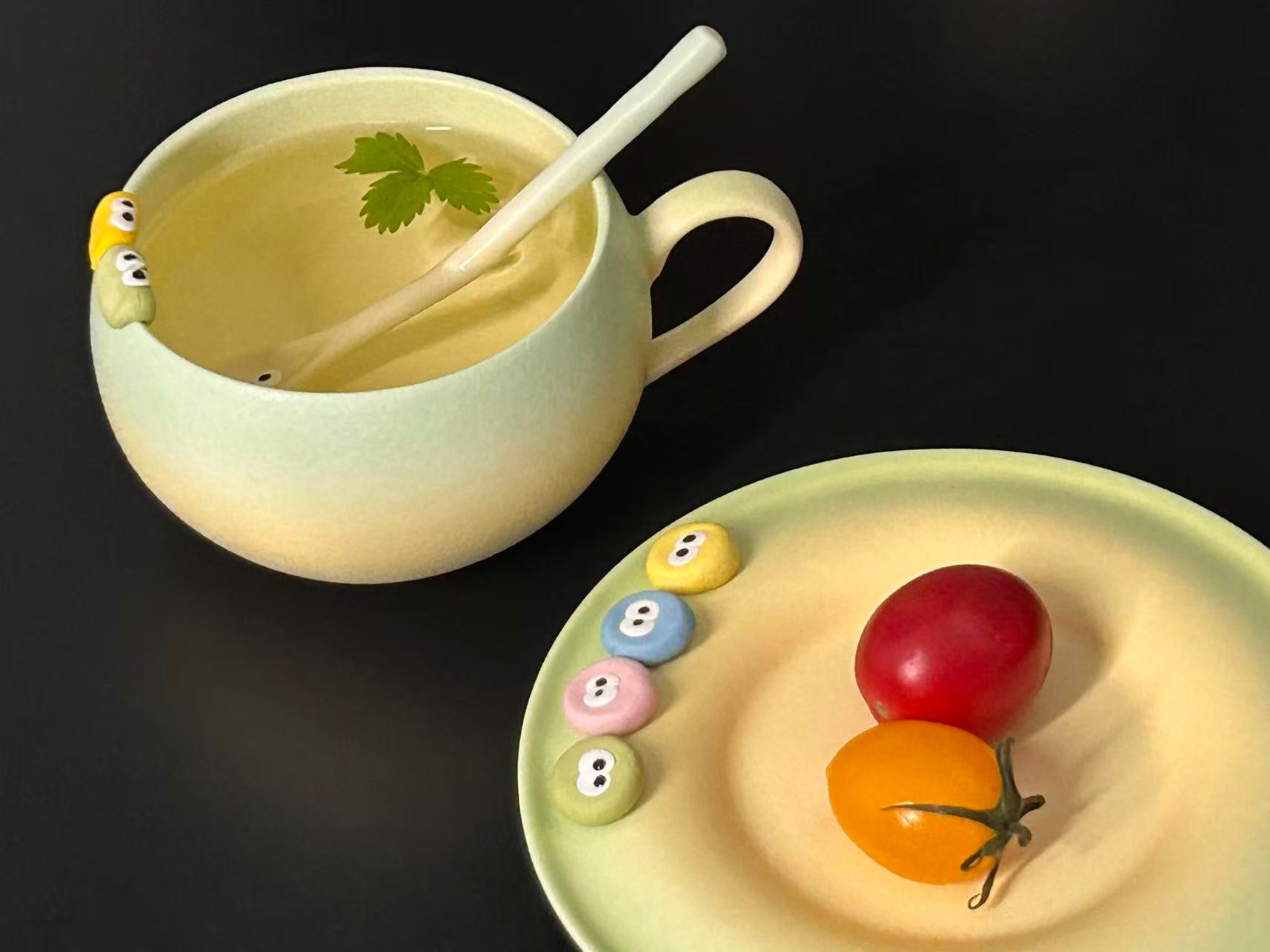 Softly Gathered Set – Malt Green