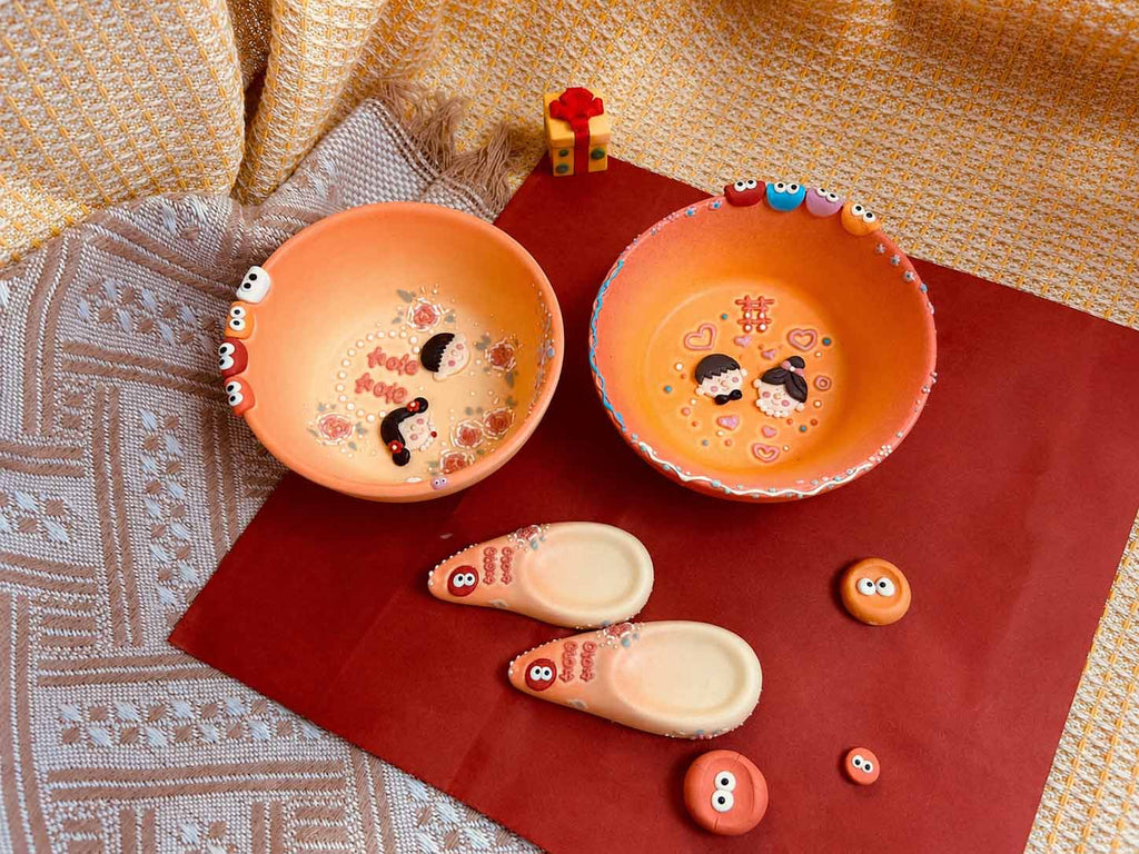Personalized Wedding Ceramic Set – Custom Gift for Couples