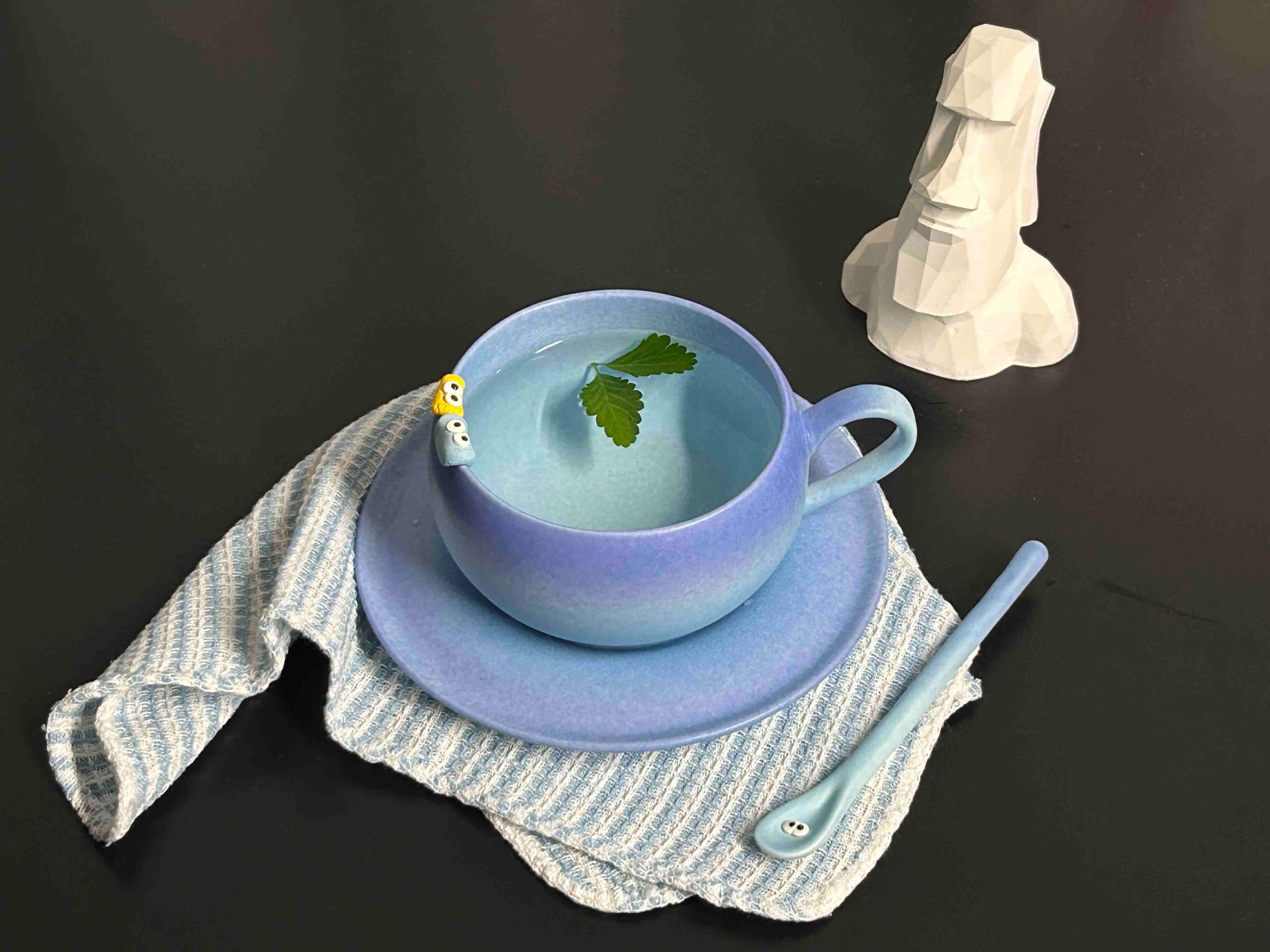 Softly Gathered Set – Fog Isle Blue